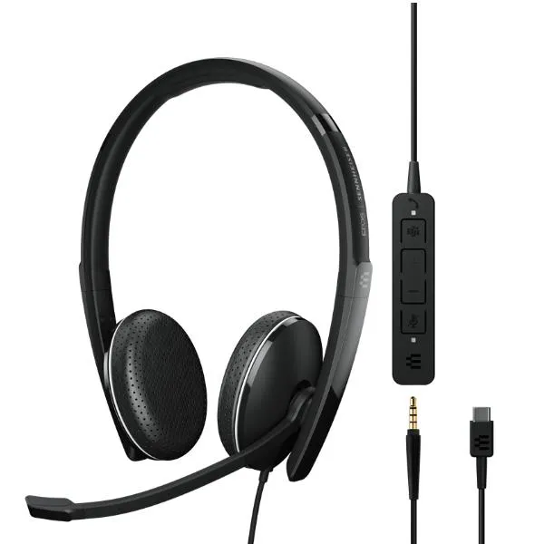 Epos On-Ear Doublesided Usb-C Headset 3.5mm Jack And Detachable USB Cable With In-Line Call Control. Certified Microsoft Teams Optimized Uc 1000906 - immagine 1