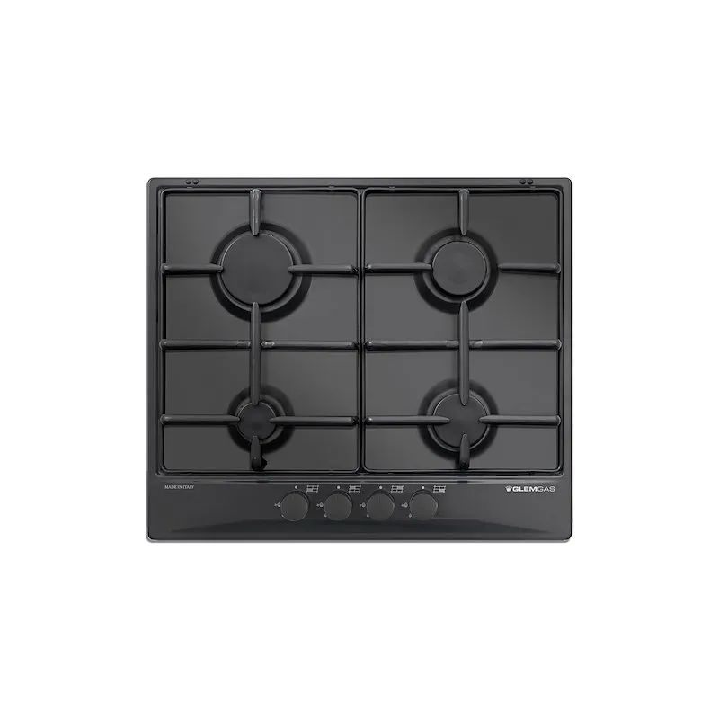 Glem Piano Cottura Gas GT64NC Nero Carbone - immagine 1