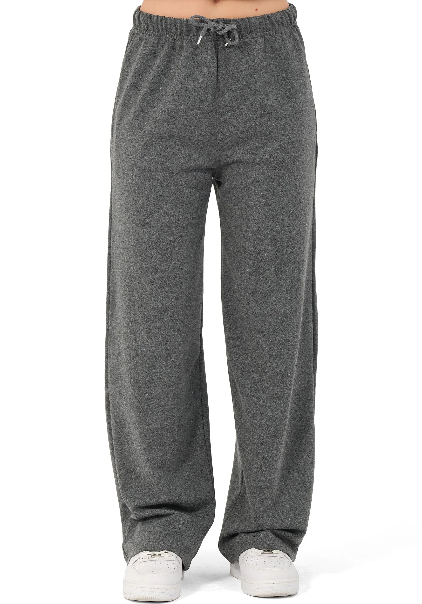 ROSS CAMP Pantaloni Tuta Donna Cotone – Pantaloni Sportivi Gamba Larga - immagine 5
