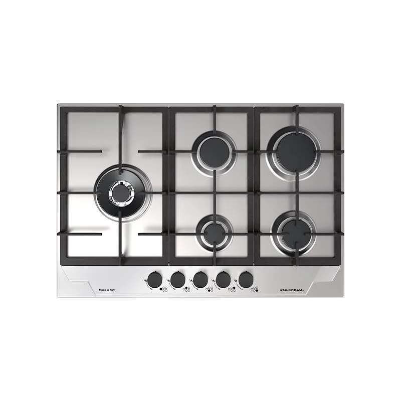 Glem Gas piano cottura a gas Gtp85thix Inox - immagine 1