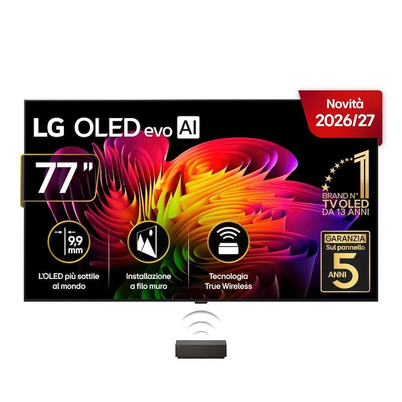 LG TV Oled 77" Wallpaper Evo Ai W6 Oled77w69la Umber Brown - immagine 1