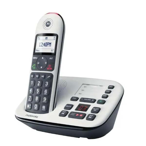 Motorola Cordless Senior CD5001 White Segret 107CD5011EU - immagine 1