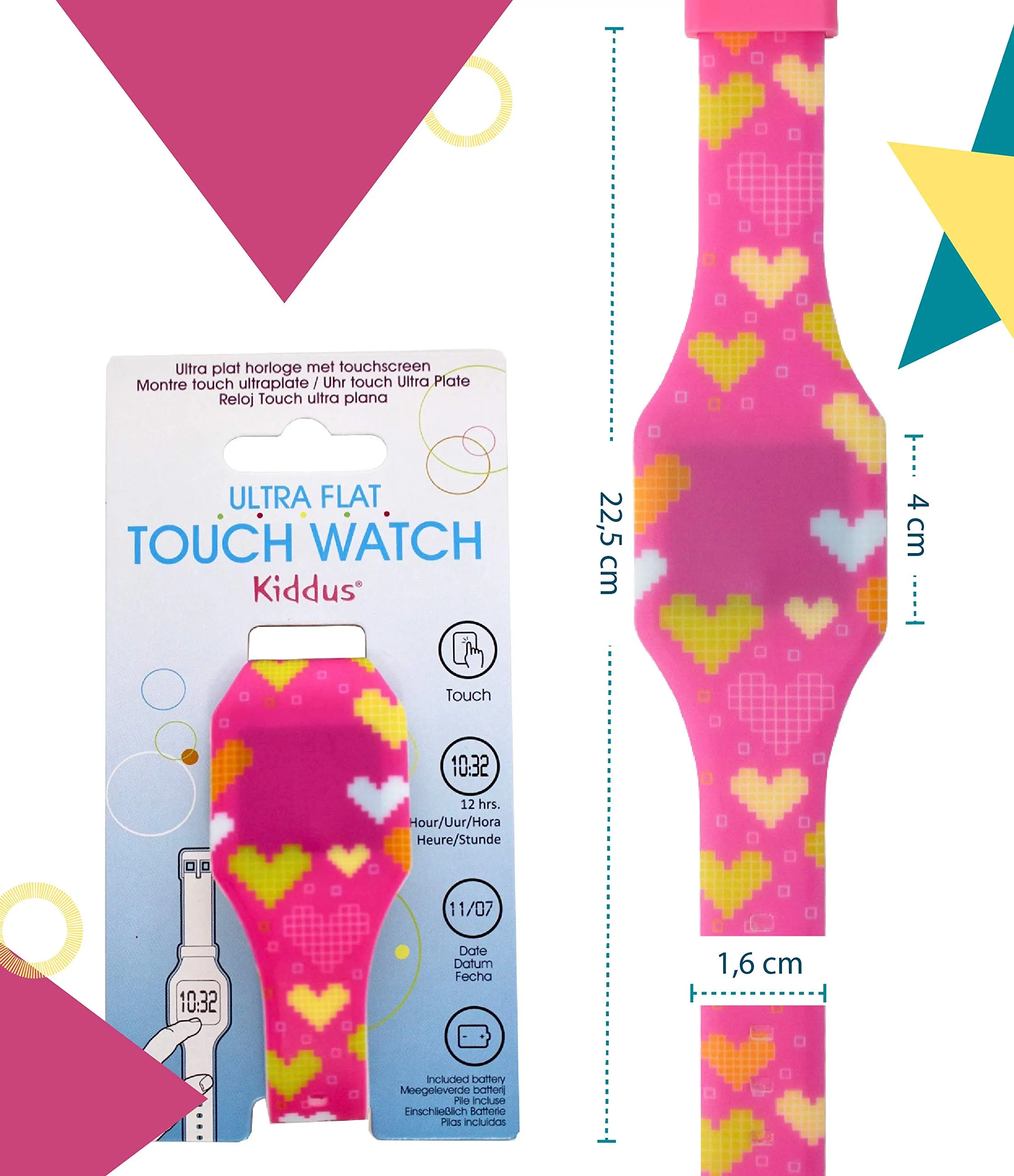 Kiddus Orologio LED Digitale per Bambini: Orologio da Polso in Silicone Morbido per Bambini e Bambine, Batteria Giapponese Sostituibile a Lunga Durata, Leggero - immagine 3