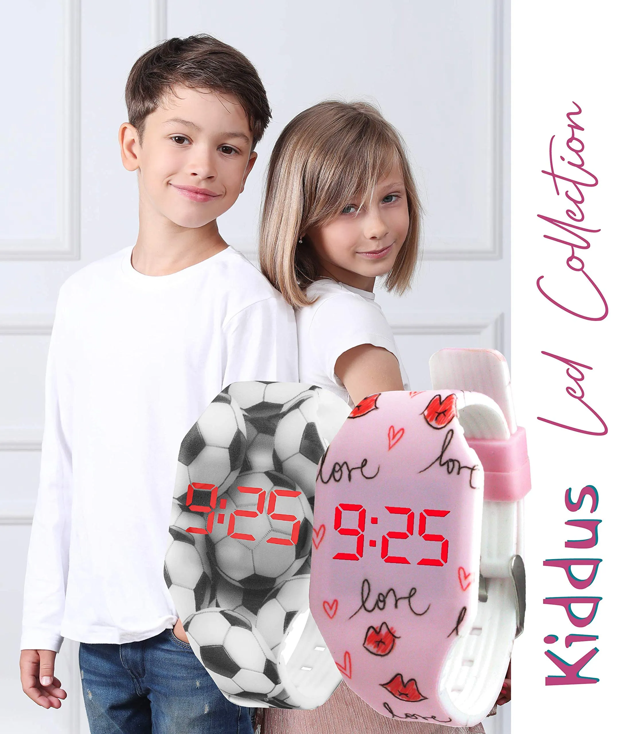 Kiddus Orologio LED Digitale per Bambini: Orologio da Polso in Silicone Morbido per Bambini e Bambine, Batteria Giapponese Sostituibile a Lunga Durata, Leggero - immagine 6