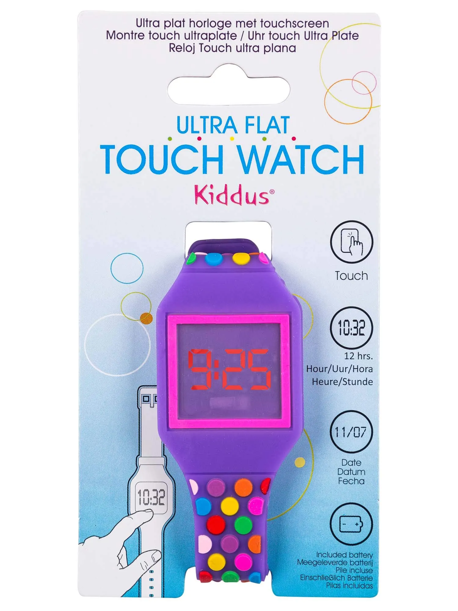 Kiddus Orologio LED Digitale per Bambini: Orologio da Polso in Silicone Morbido per Bambini e Bambine, Batteria Giapponese Sostituibile a Lunga Durata, Leggero - immagine 4