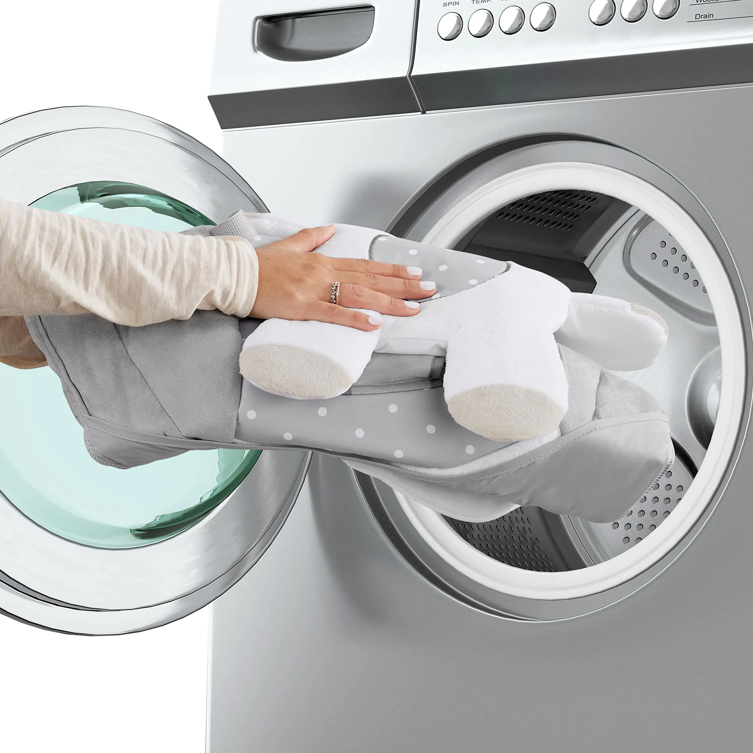 Ingenuity Comfort 2 Go Altalena compatta portatile a 6 velocità con musica, pieghevole, 0-9 mesi (Cuddle Lamb) - immagine 6