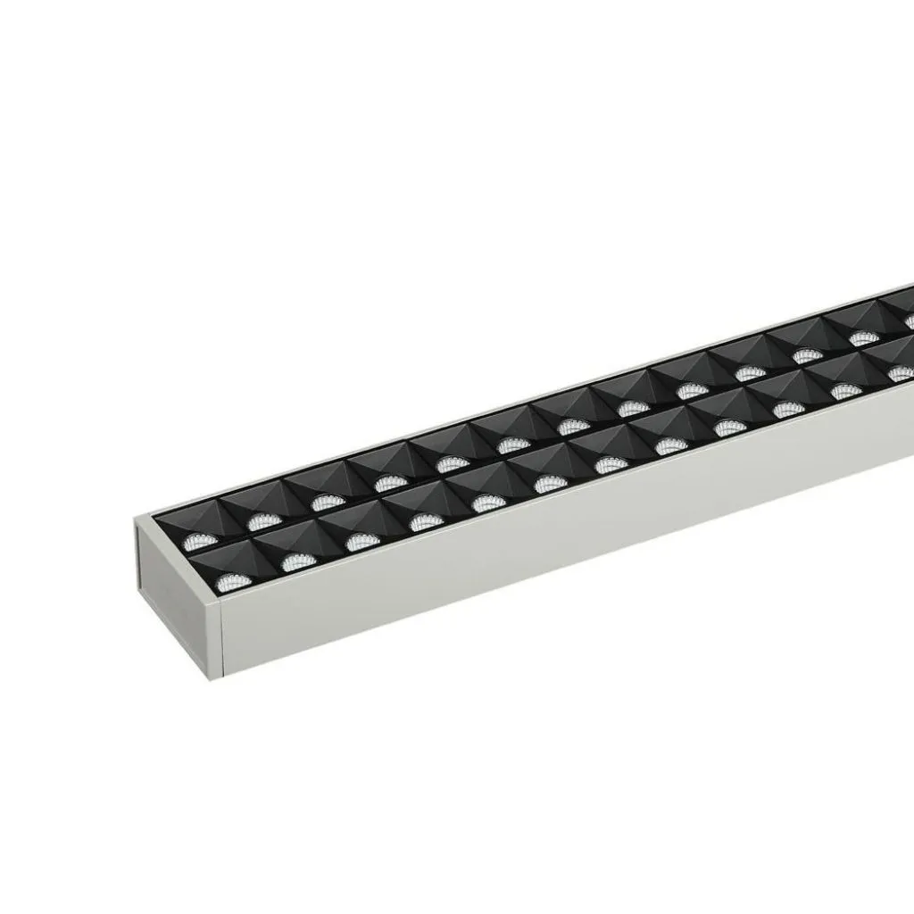 V-TAC PRO Plafoniera LED Chip Samsung a Sospensione 60W Lineare Colore Argento 4000K - immagine 1
