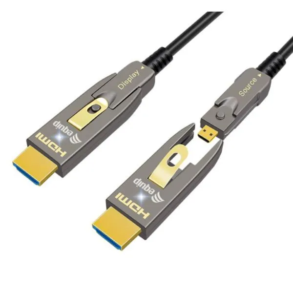 Equip Hdmi 2.0 Detachable Type D+a Aoc Cable 15m 119412 - immagine 1