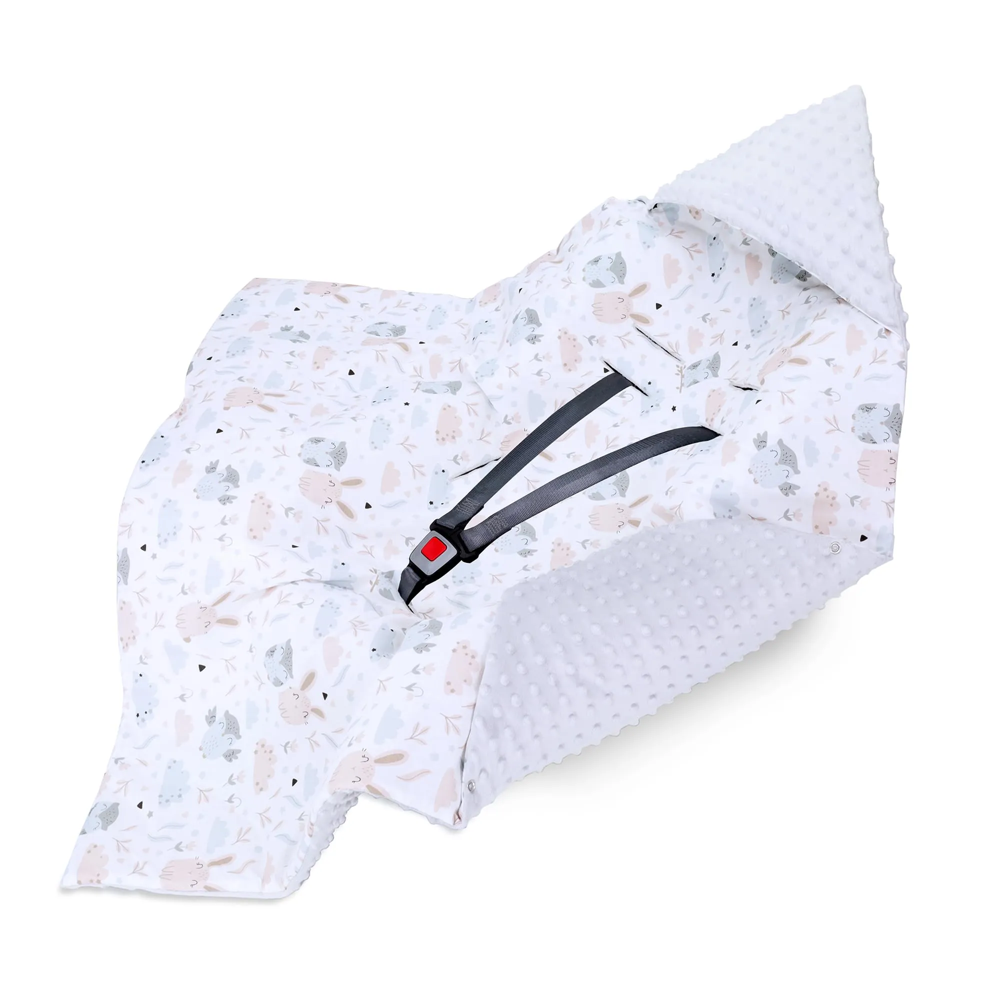 Copertina Minky passeggino neonato primavera-autunno 90×90 cm - immagine 1