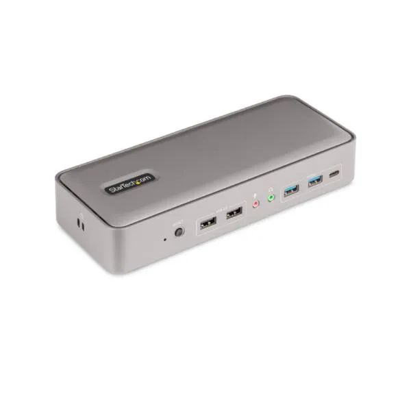 Startech Kvm Docking Station Usb-C Per 2 Laptop 2x Displayport 4K60 129UE-USBC-KVM-DOCK - immagine 1