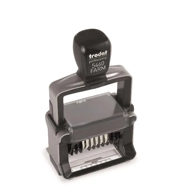 Trodat Datario Con Piastra 5460/FARM 6 Bande Di Numeri Da 0 A 9 139703 - immagine 1