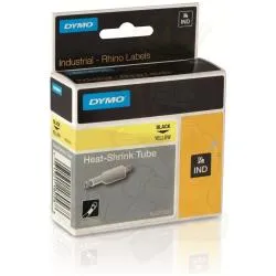 Dymo Nastri Rhino Termo-Restring. Nero Su Giallo 24 Mm 1805444 - immagine 1