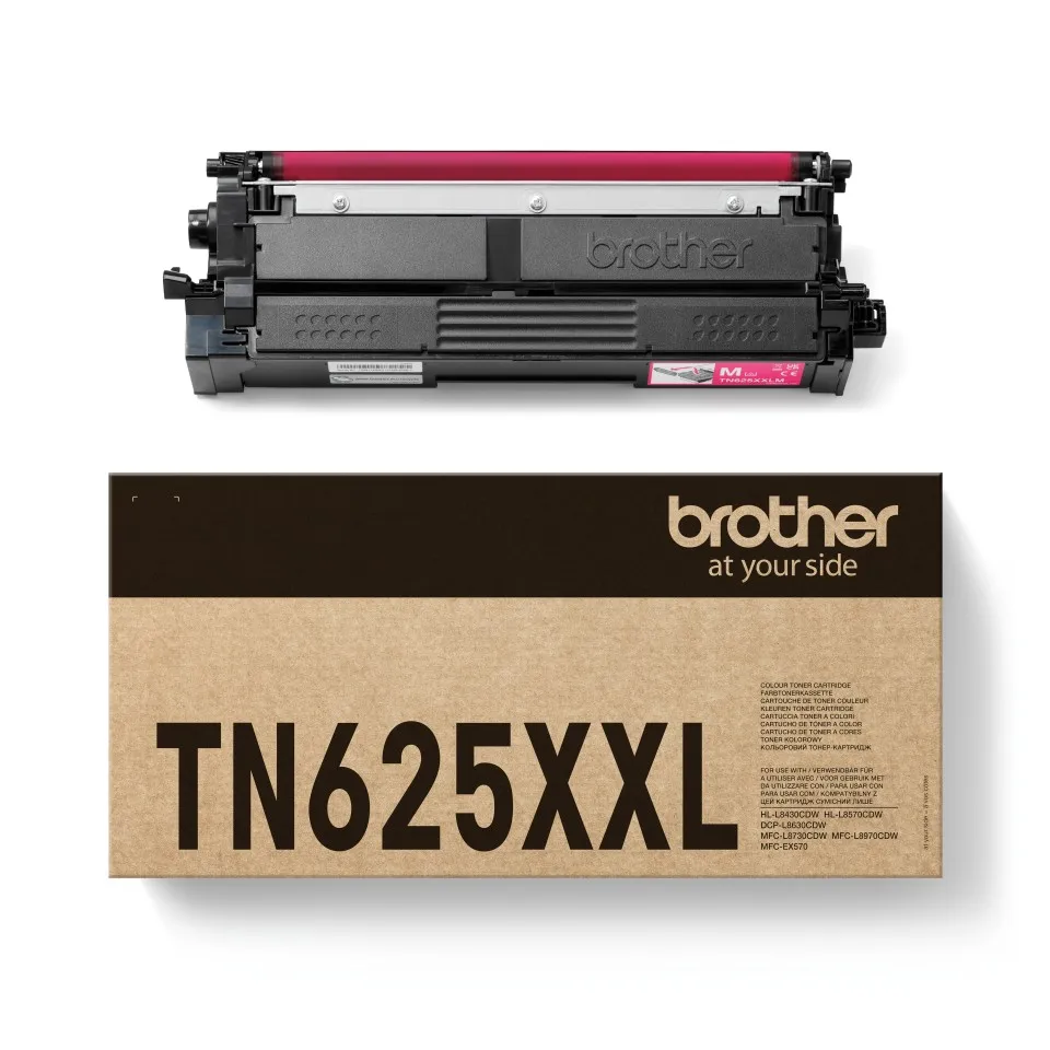 ORIGINALE Brother toner magenta TN-625XXLM 625XXL 6500 pagine - immagine 1