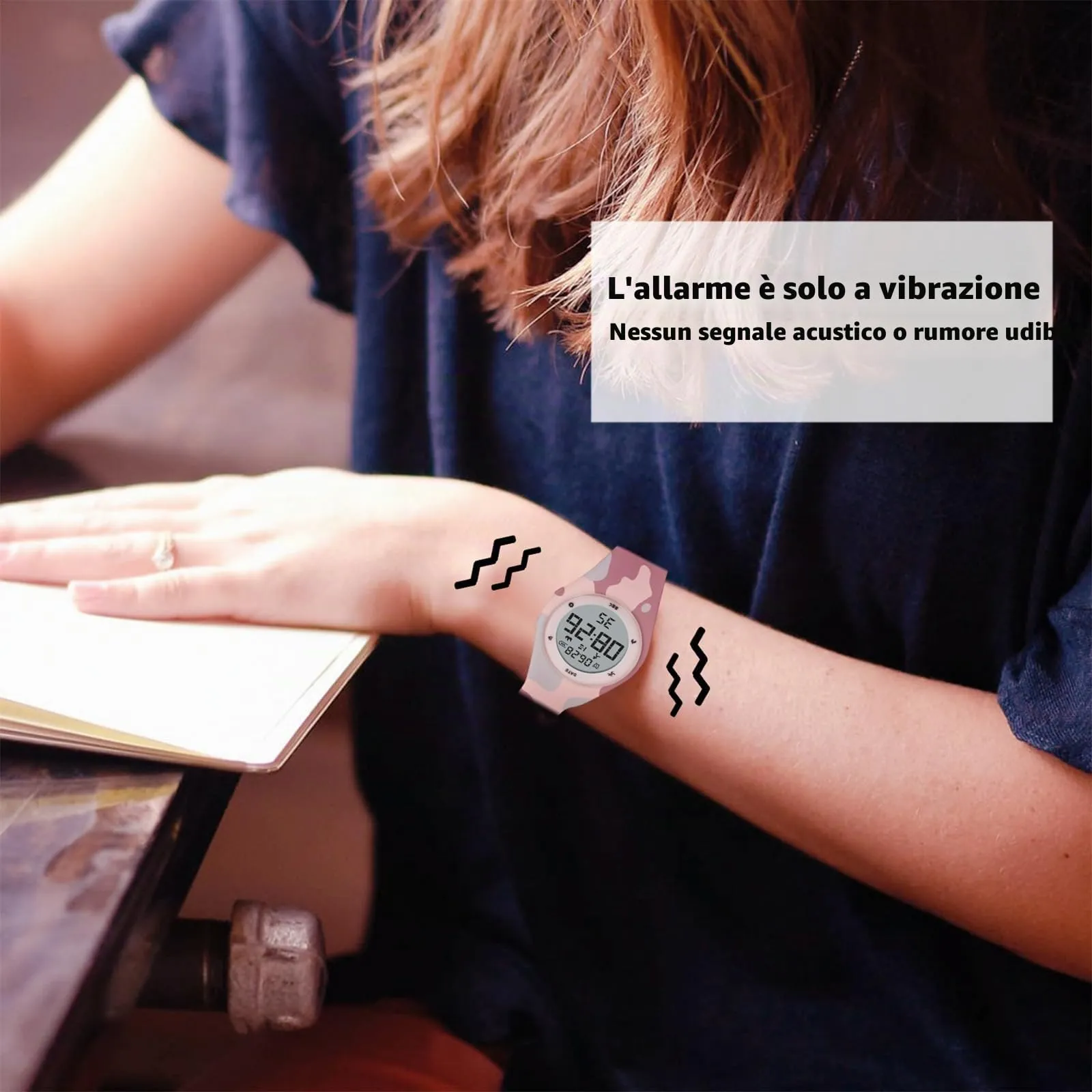 aswan watch Orologio Digitale Bambina Bambino con Contapassi,Calorie e Distanza senza App,Sveglia, Cronometro, Data, Luce-Orologio da polso Ragazza Ragazzo con Cinturino in Silicone - immagine 3