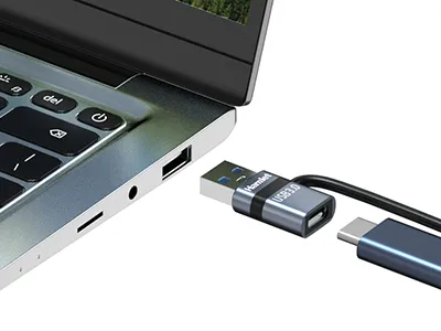 Hamlet Adattatore da USB-A 3.0 Maschio a USB-C Femmina Xad-lcf-am - immagine 1