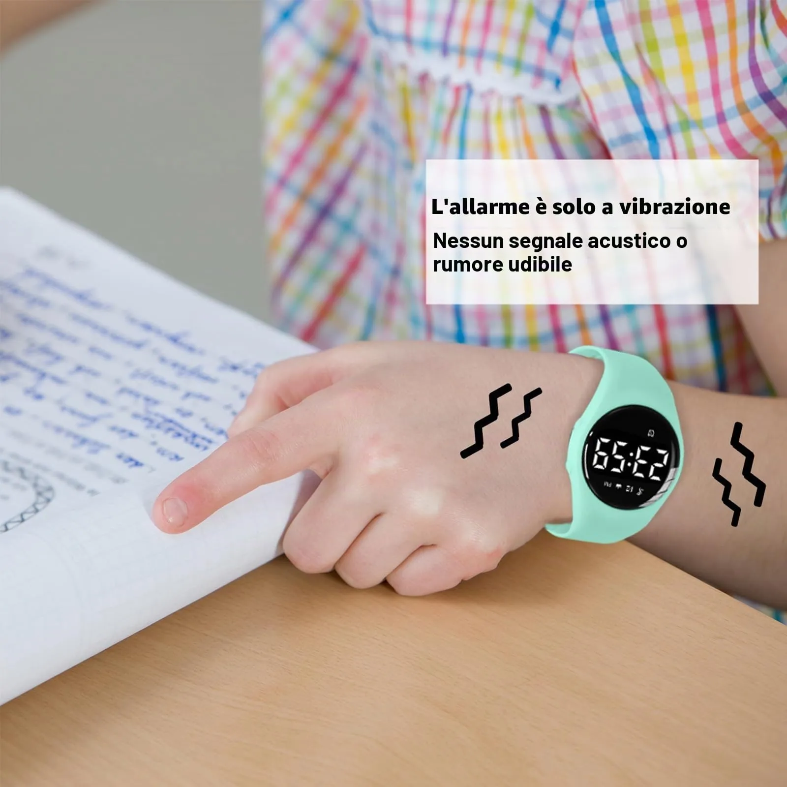 aswan watch Orologio Digitale Bambina Bambino con Contapassi,Calorie e Distanza senza App,Sveglia, Cronometro, Data, Luce-Orologio da polso Ragazza Ragazzo con Cinturino in Silicone - immagine 3