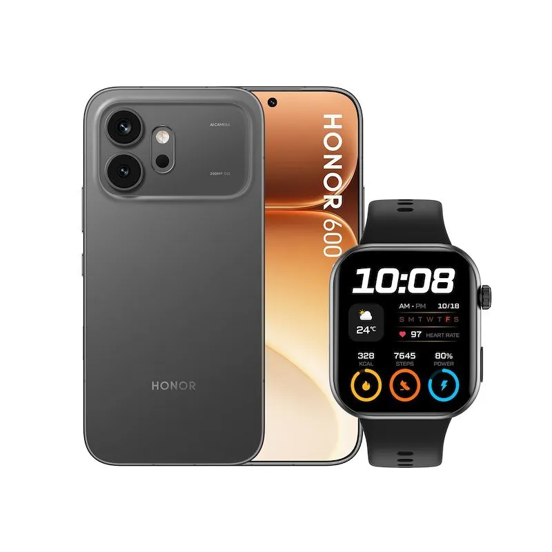 Honor Smartphone 600 8/512GB Black + CHOICE WATCH 2I - immagine 1