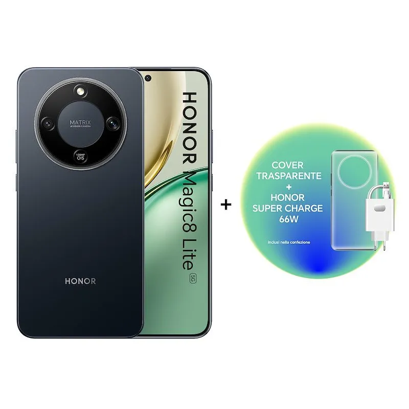 Honor Smartphone Magic8 Lite (8/512GB) Midnight Black - immagine 1