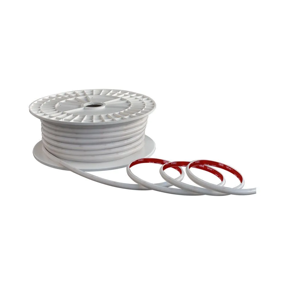 V-TAC Strip LED 220V SMD2025 12.5W/m 50m 286 LED/m effetto COB con Spina 4000K IP65 10mm - immagine 1