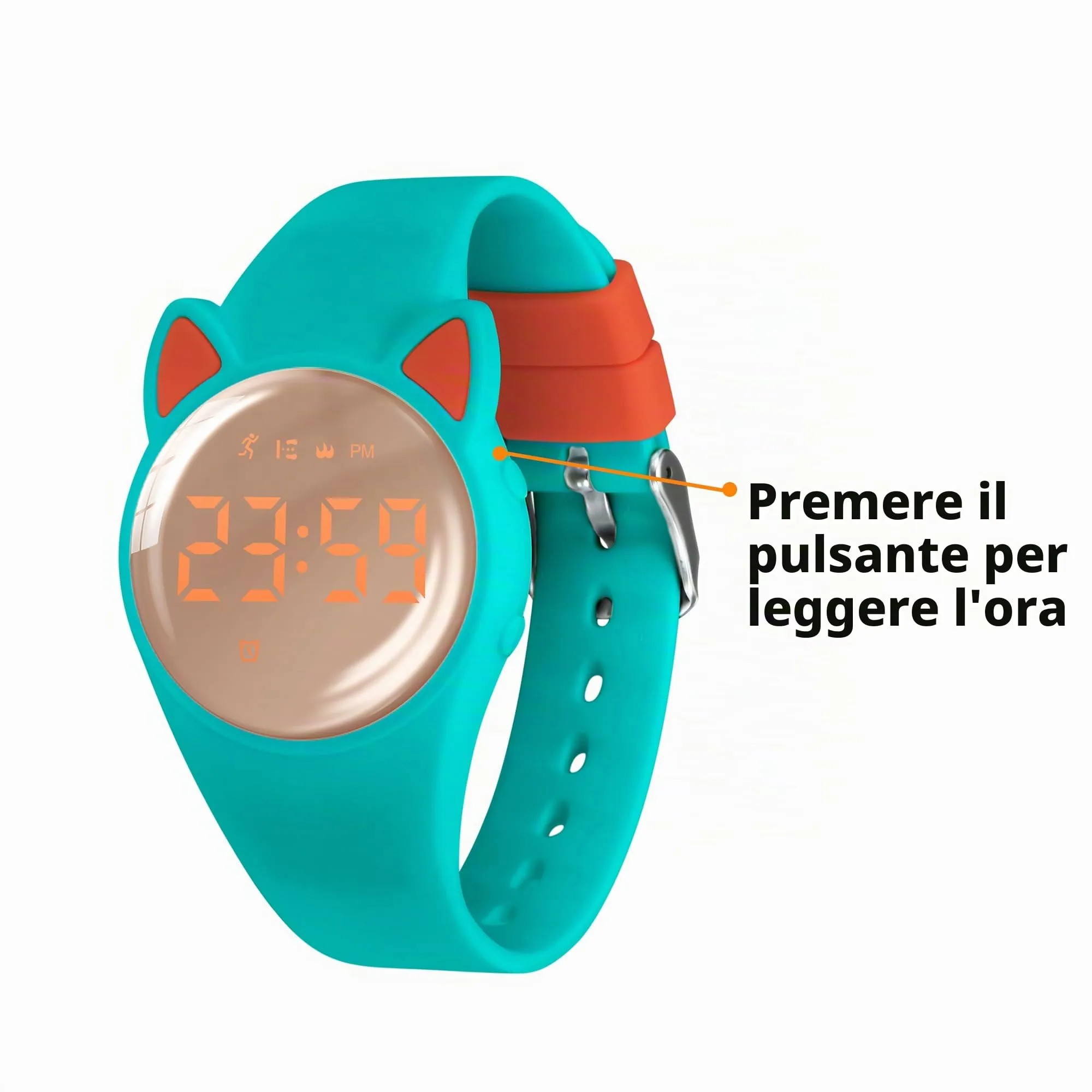 aswan watch Orologio Digitale Bambina Bambino con Contapassi,Calorie e Distanza senza App,Sveglia, Cronometro, Data, Luce-Orologio da polso Ragazza Ragazzo con Cinturino in Silicone - immagine 5