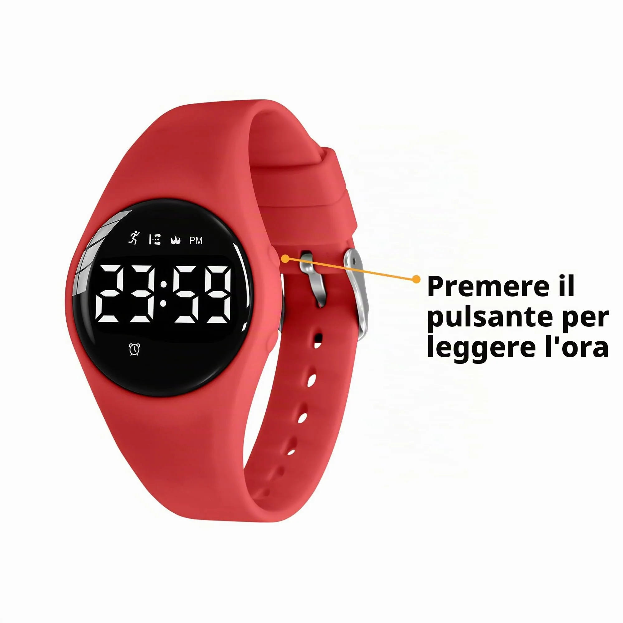 aswan watch Orologio Digitale Bambina Bambino con Contapassi,Calorie e Distanza senza App,Sveglia, Cronometro, Data, Luce-Orologio da polso Ragazza Ragazzo con Cinturino in Silicone - immagine 5