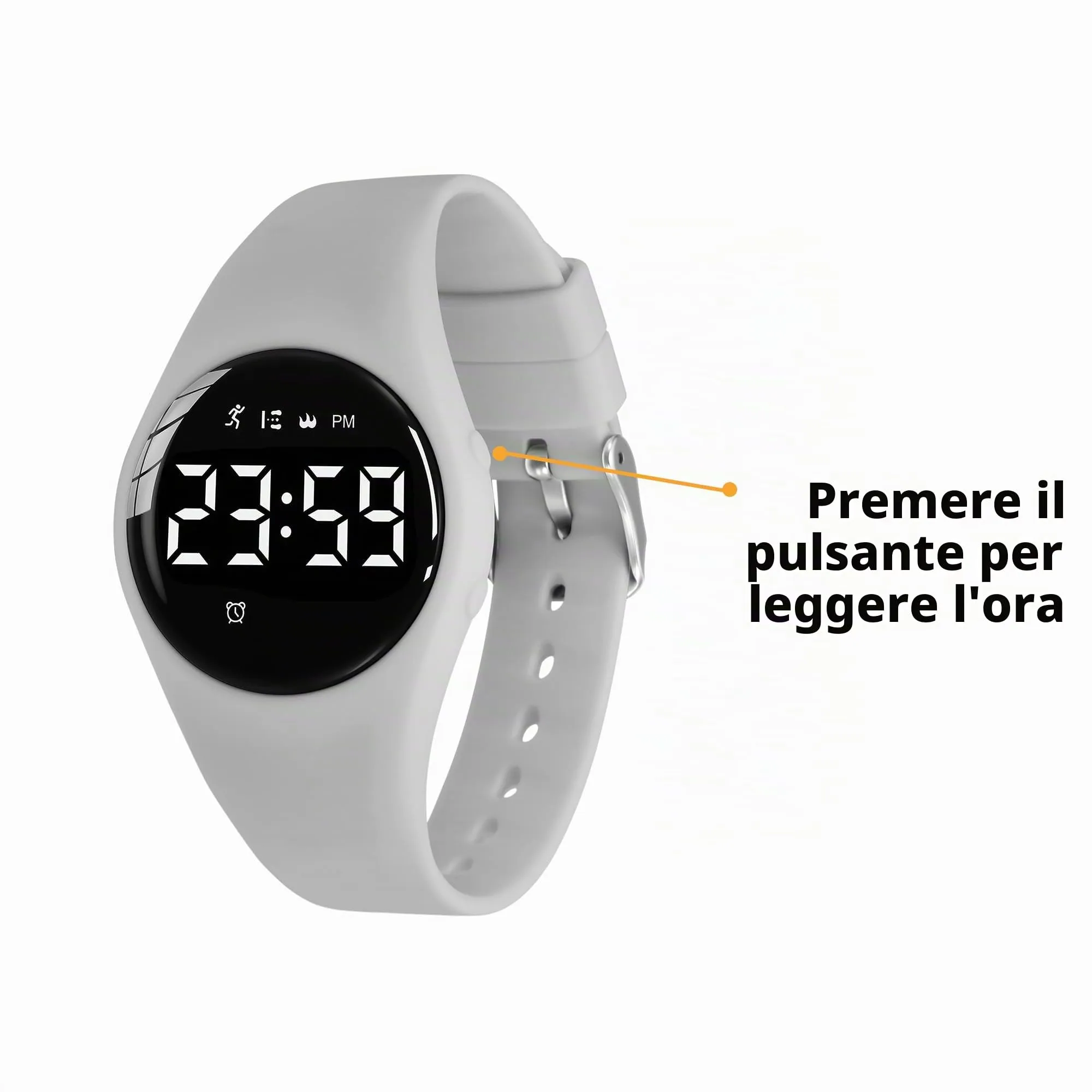 aswan watch Orologio Digitale Bambina Bambino con Contapassi,Calorie e Distanza senza App,Sveglia, Cronometro, Data, Luce-Orologio da polso Ragazza Ragazzo con Cinturino in Silicone - immagine 5