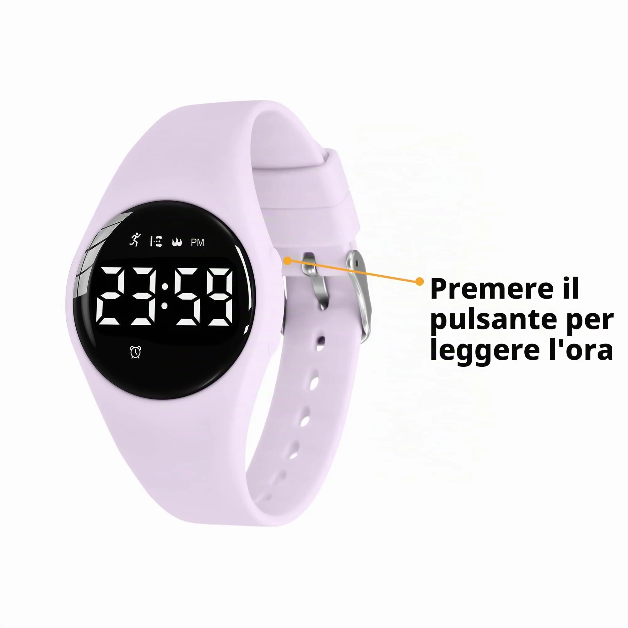 aswan watch Orologio Digitale Bambina Bambino con Contapassi,Calorie e Distanza senza App,Sveglia, Cronometro, Data, Luce-Orologio da polso Ragazza Ragazzo con Cinturino in Silicone - immagine 5