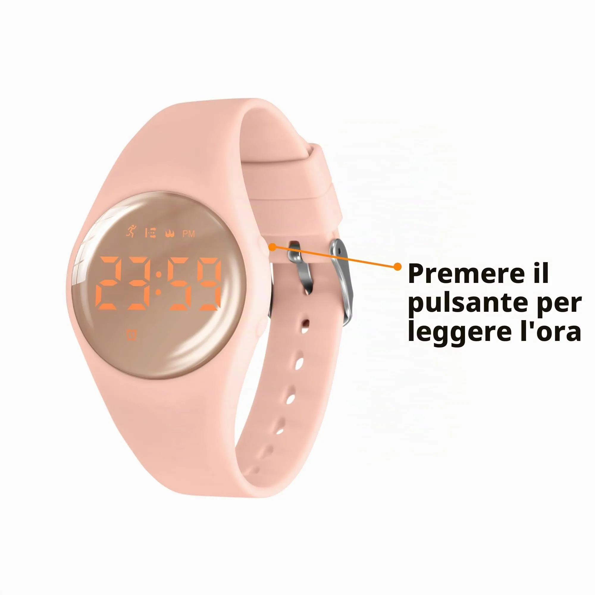 aswan watch Orologio Digitale Bambina Bambino con Contapassi,Calorie e Distanza senza App,Sveglia, Cronometro, Data, Luce-Orologio da polso Ragazza Ragazzo con Cinturino in Silicone - immagine 5