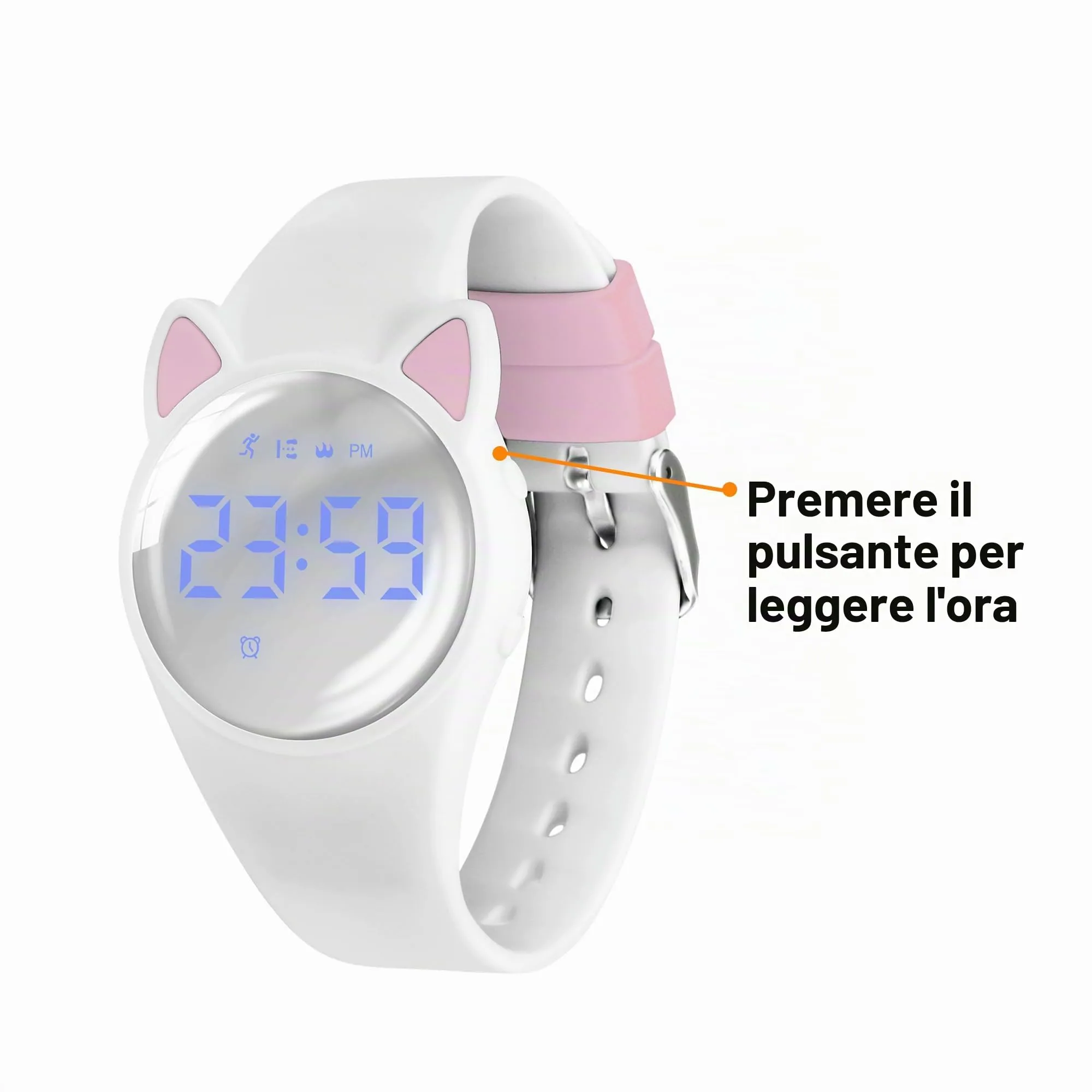 aswan watch Orologio Digitale Bambina Bambino con Contapassi,Calorie e Distanza senza App,Sveglia, Cronometro, Data, Luce-Orologio da polso Ragazza Ragazzo con Cinturino in Silicone - immagine 5