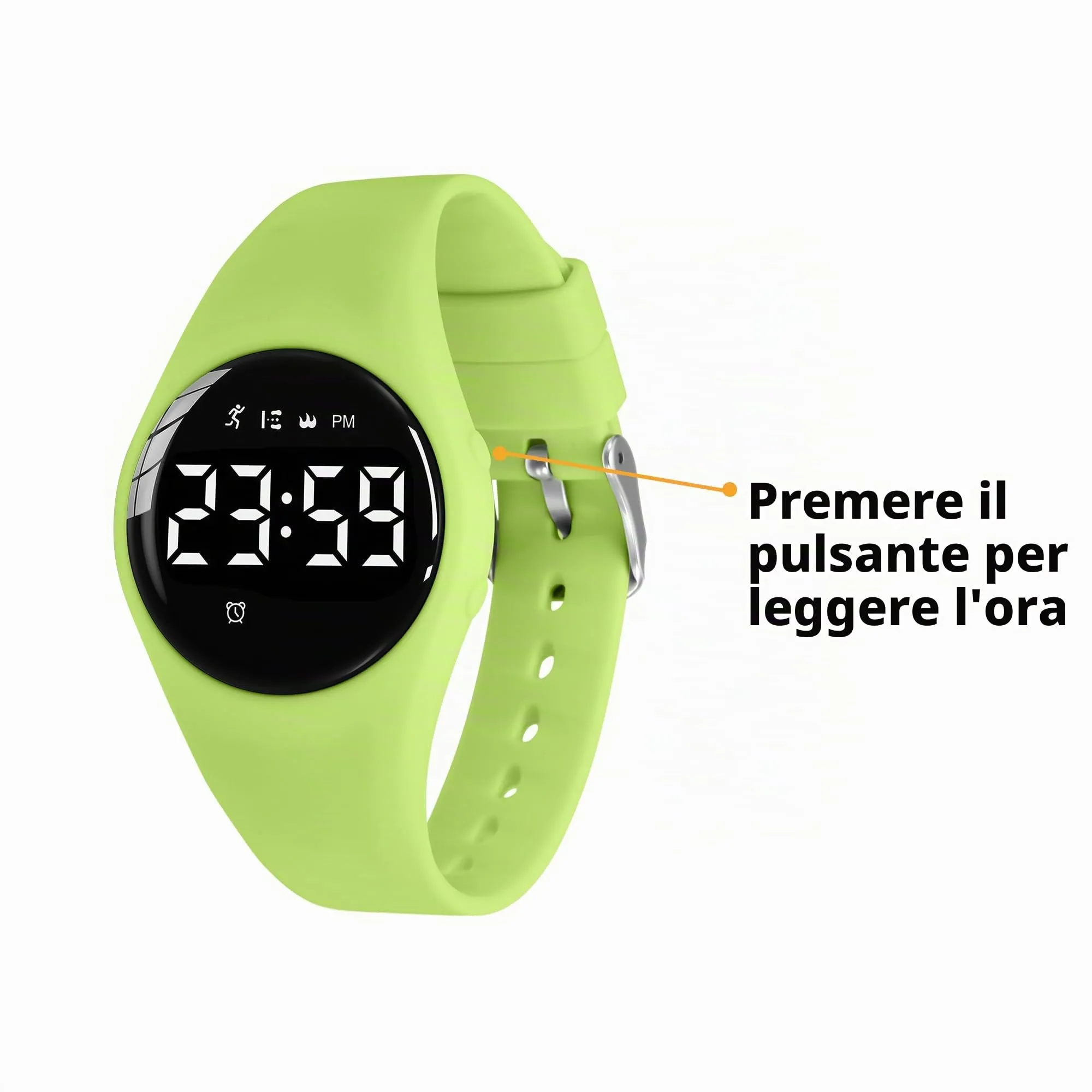 aswan watch Orologio Digitale Bambina Bambino con Contapassi,Calorie e Distanza senza App,Sveglia, Cronometro, Data, Luce-Orologio da polso Ragazza Ragazzo con Cinturino in Silicone - immagine 5