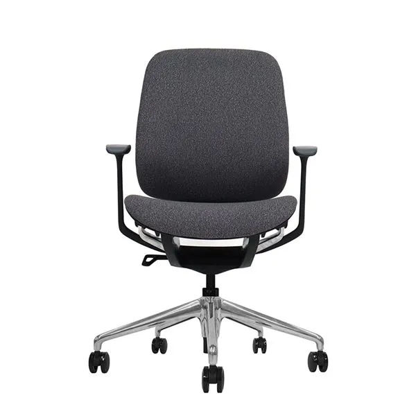 Sedia da ufficio Cromad Zenith Collection - Pistone a gas di grado 4 - Schienale ergonomico - Braccioli regolabili - Nera - immagine 1