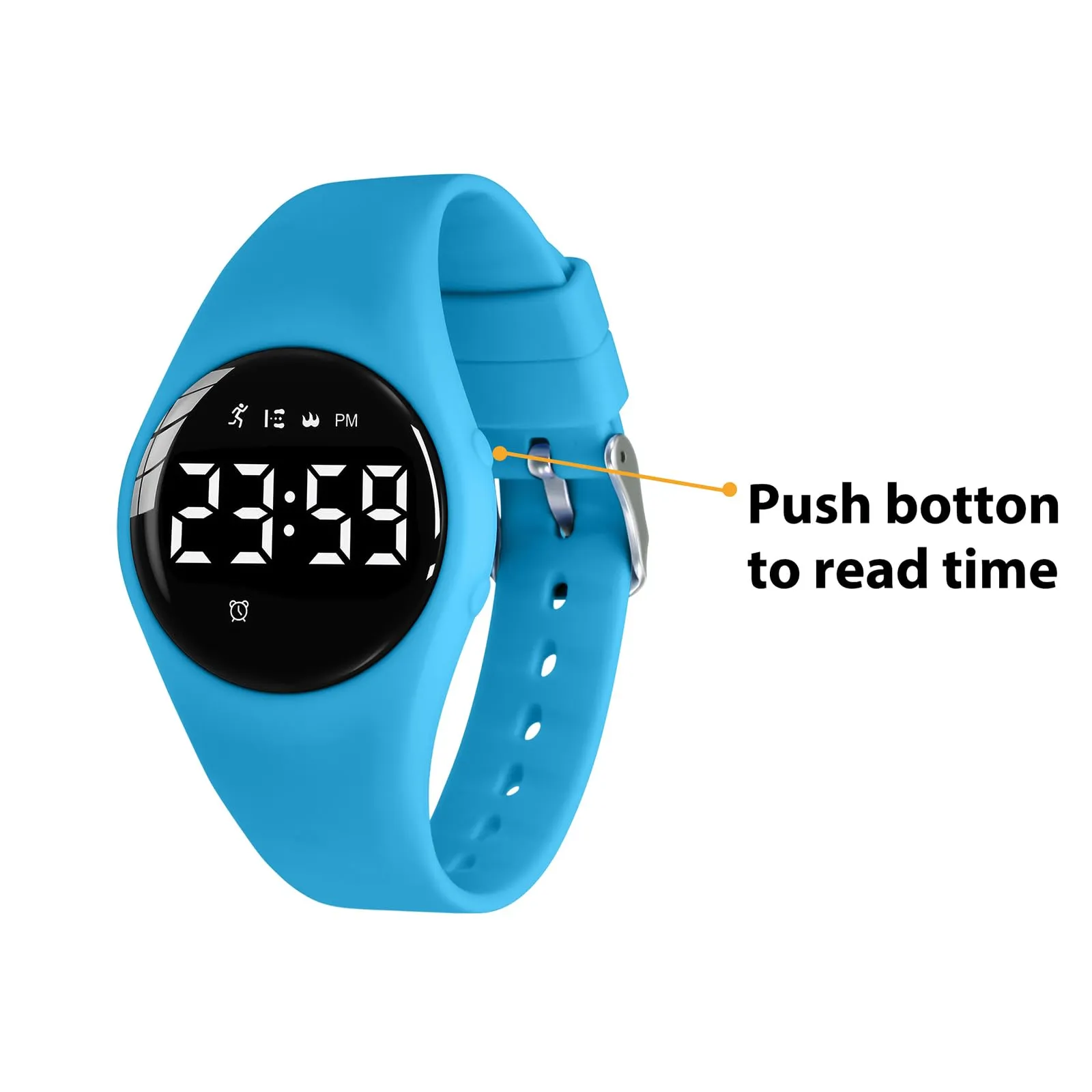 aswan watch Orologio Digitale Bambina Bambino con Contapassi,Calorie e Distanza senza App,Sveglia, Cronometro, Data, Luce-Orologio da polso Ragazza Ragazzo con Cinturino in Silicone - immagine 5