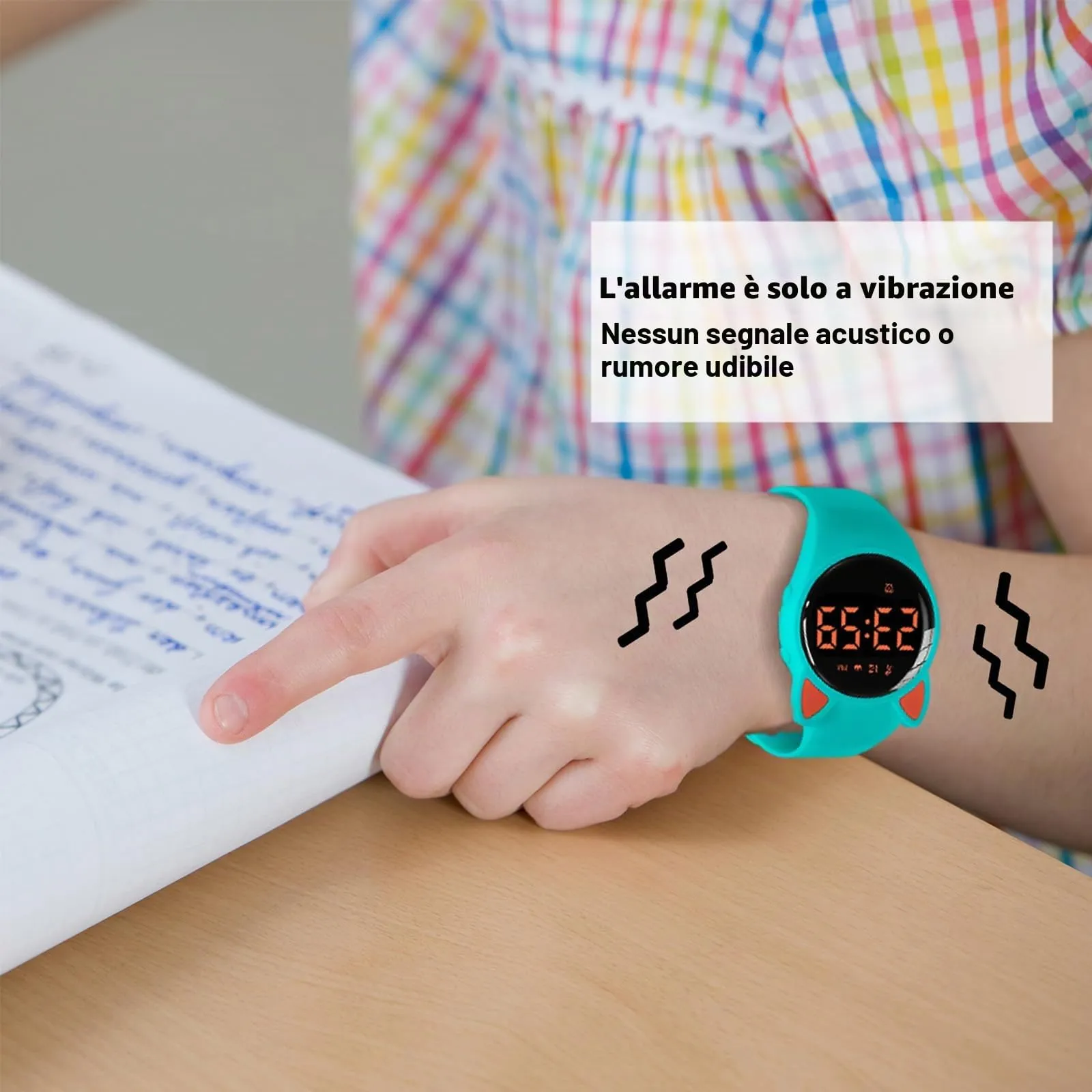 aswan watch Orologio Digitale Bambina Bambino con Contapassi,Calorie e Distanza senza App,Sveglia, Cronometro, Data, Luce-Orologio da polso Ragazza Ragazzo con Cinturino in Silicone - immagine 3
