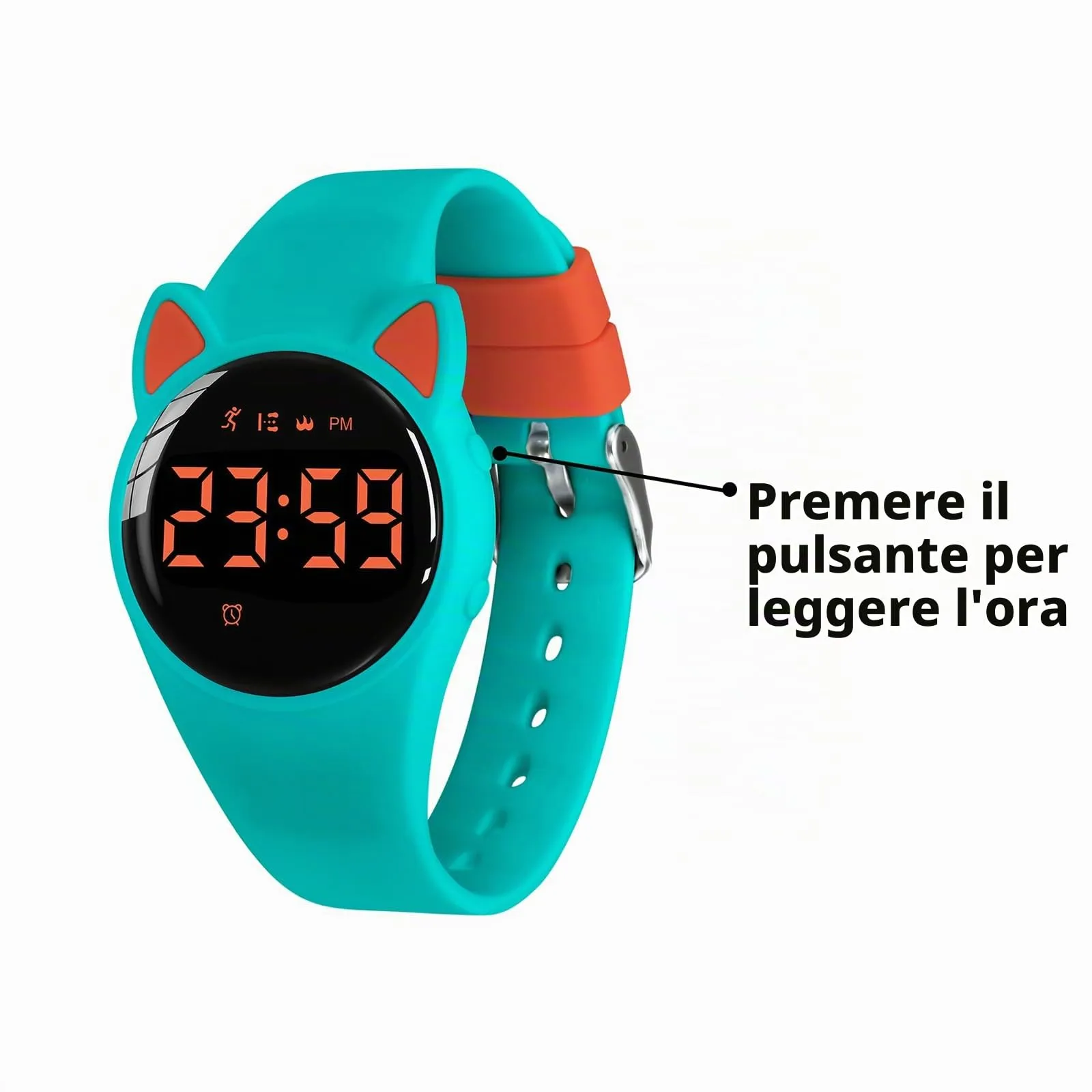 aswan watch Orologio Digitale Bambina Bambino con Contapassi,Calorie e Distanza senza App,Sveglia, Cronometro, Data, Luce-Orologio da polso Ragazza Ragazzo con Cinturino in Silicone - immagine 5