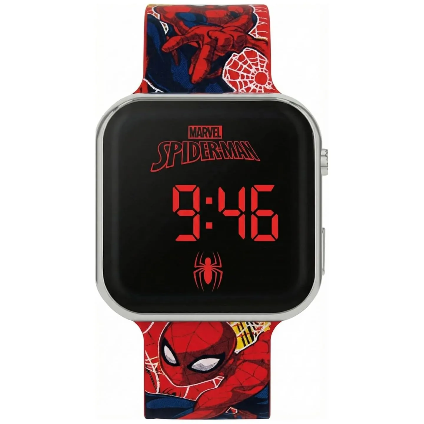 CARTOON Orologio Spider-Man Bambino Digitale LED, Cinturino Silicone Regolabile 22cm - immagine 4