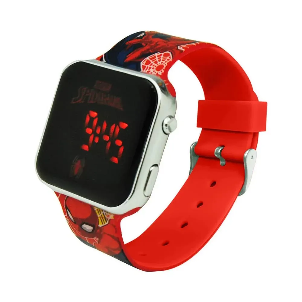 CARTOON Orologio Spider-Man Bambino Digitale LED, Cinturino Silicone Regolabile 22cm - immagine 5
