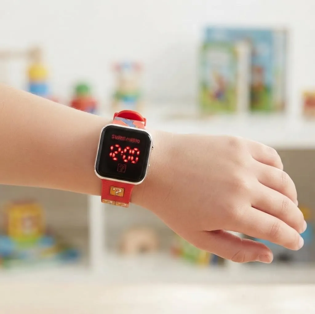 Orologio Super Mario Bambino Digitale LED, Cinturino Silicone Regolabile - immagine 3