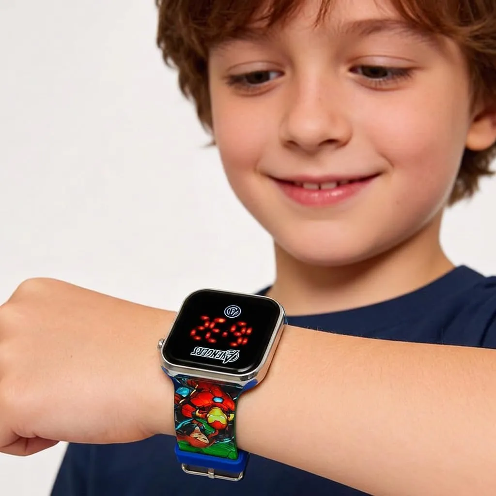 Orologio Avengers Bambino Digitale LED, Cinturino Silicone 22 cm - immagine 3