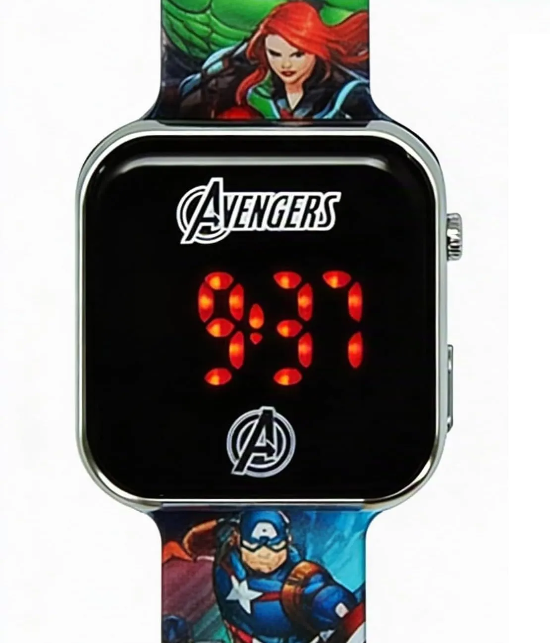 Orologio Avengers Bambino Digitale LED, Cinturino Silicone 22 cm - immagine 4