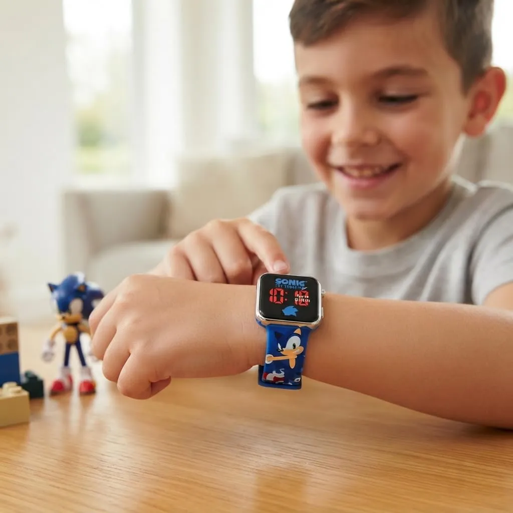 Orologio Sonic Bambino Digitale LED, Cinturino in Silicone Regolabile - immagine 3