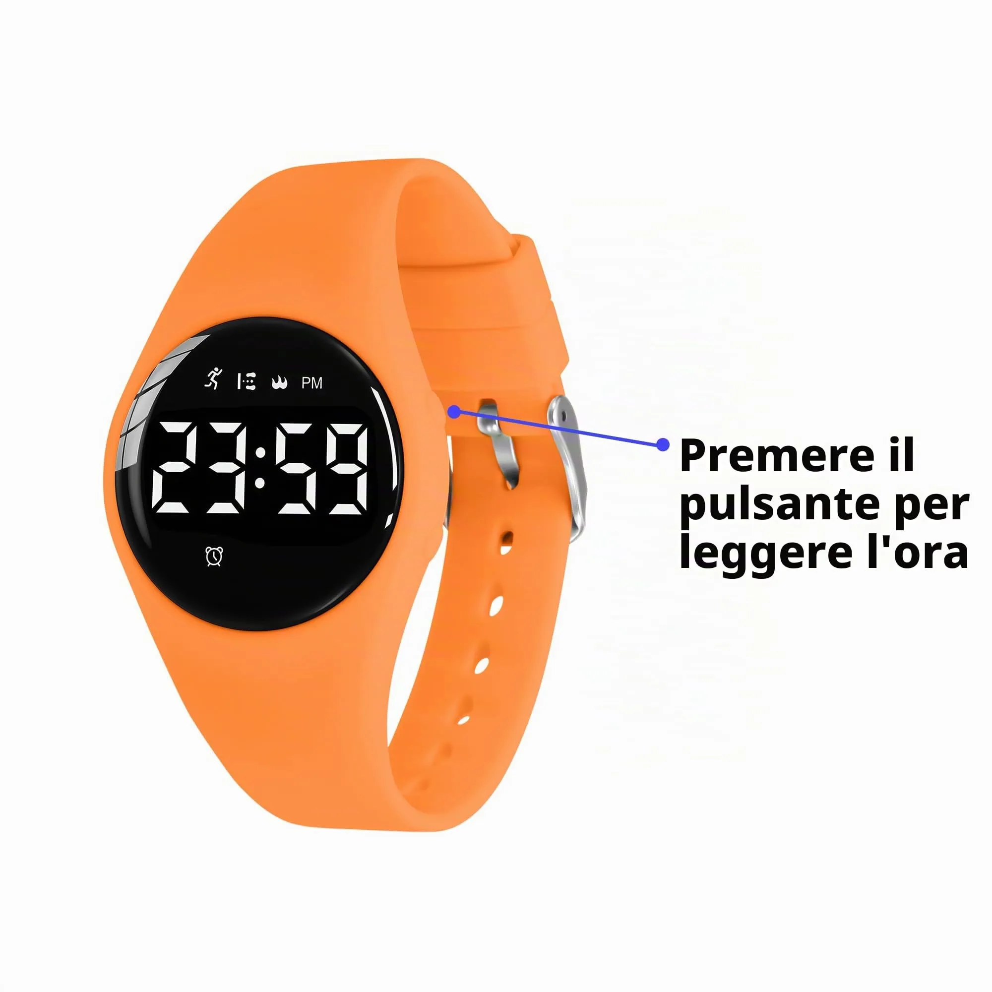 aswan watch Orologio Digitale Bambina Bambino con Contapassi,Calorie e Distanza senza App,Sveglia, Cronometro, Data, Luce-Orologio da polso Ragazza Ragazzo con Cinturino in Silicone - immagine 5
