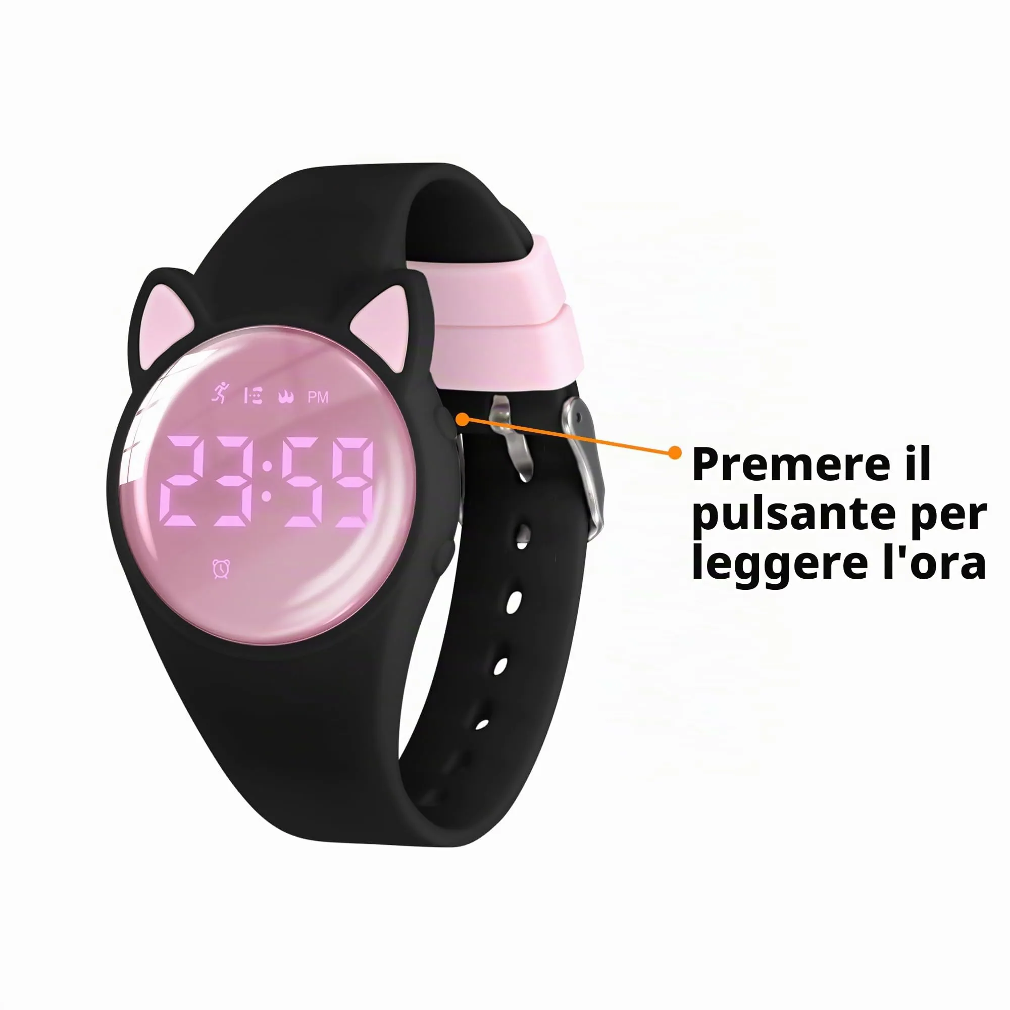 aswan watch Orologio Digitale Bambina Bambino con Contapassi,Calorie e Distanza senza App,Sveglia, Cronometro, Data, Luce-Orologio da polso Ragazza Ragazzo con Cinturino in Silicone - immagine 5