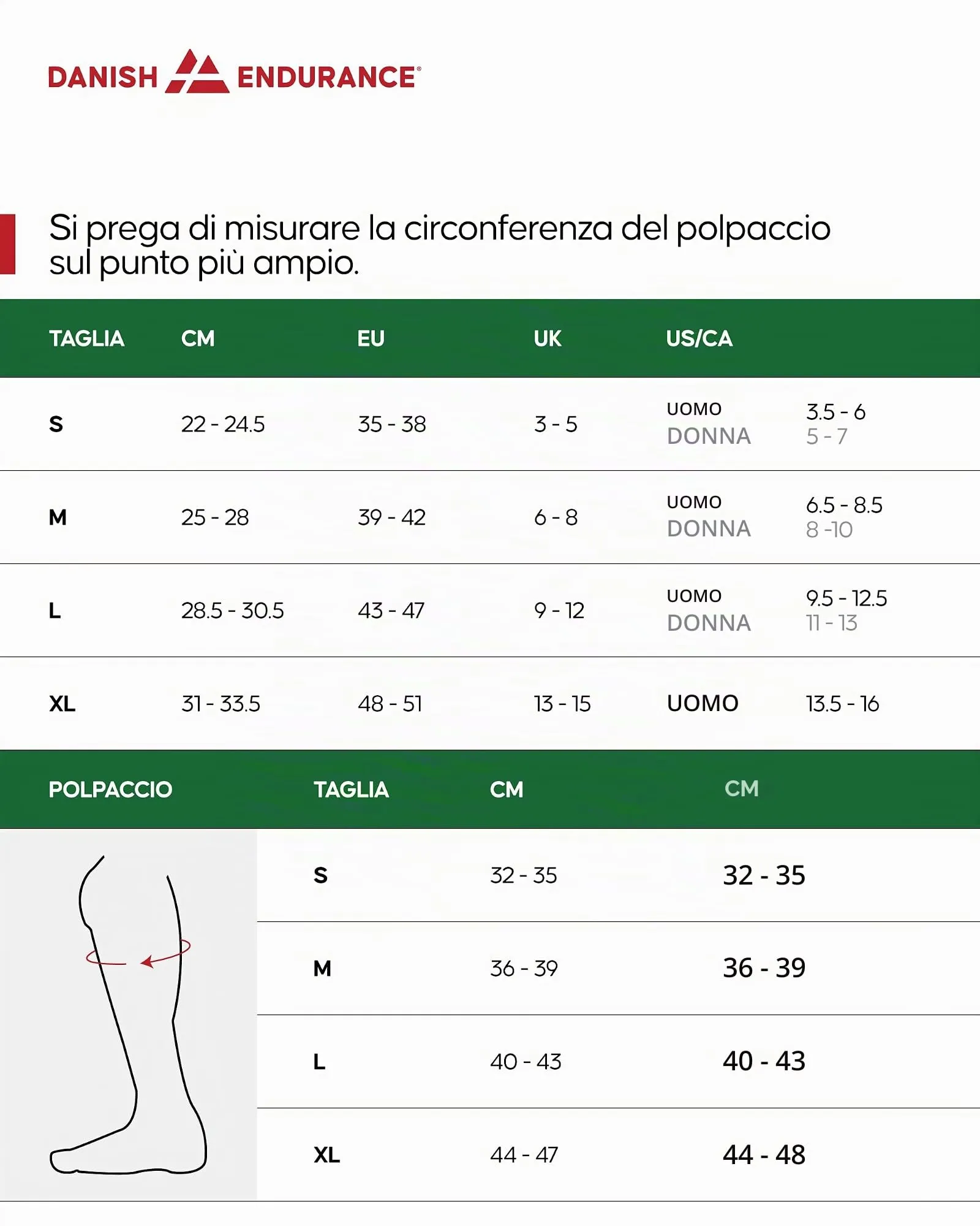 DANISH ENDURANCE Calze di Contenimento in Cotone Biologico, 14-18 mmHg - immagine 6