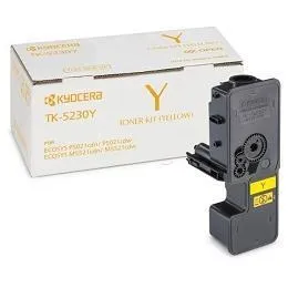 Kyocera Toner Giallo TK-5230Y Per Ecosys P5021CDN/CDW/ECOSYS M5521CDN/CDW - Alta Capacita 2600 Pagine In Formato A4 (ISO/IEC 19798) 1T02R9ANL0 - immagine 1