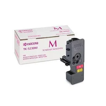 Kyocera Toner Magenta TK-5230M Per Ecosys P5021CDN/CDW/ECOSYS M5521CDN/CDW - Alta Capacita 2600 Pagine In Formato A4 (ISO/IEC 19798) 1T02R9BNL0 - immagine 1