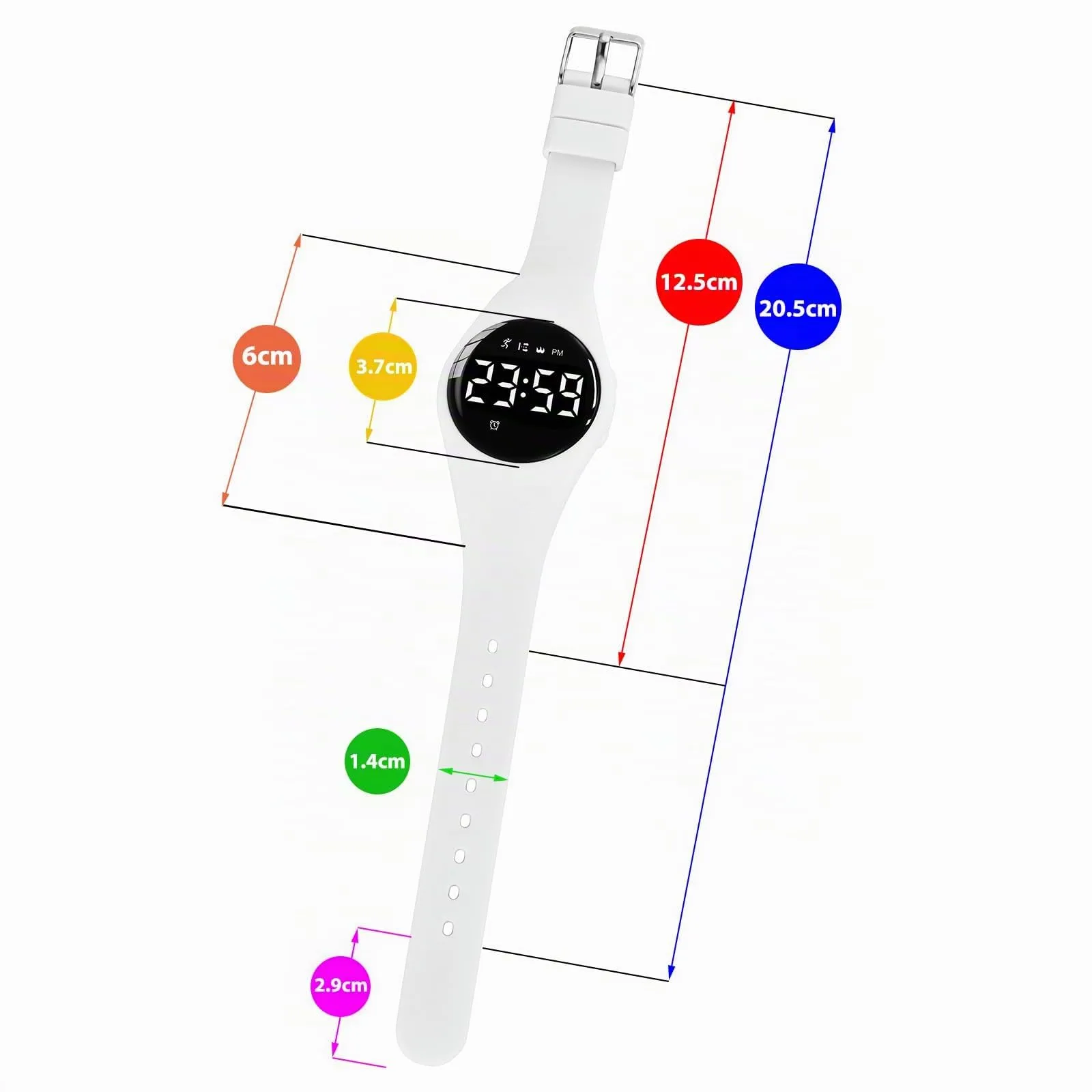aswan watch Orologio Digitale Bambina Bambino con Contapassi,Calorie e Distanza senza App,Sveglia, Cronometro, Data, Luce-Orologio da polso Ragazza Ragazzo con Cinturino in Silicone - immagine 6