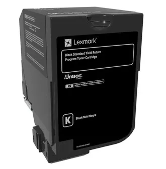 ORIGINALE Lexmark toner nero 74C2SK0 CS/CX725 7000 pagine - immagine 1