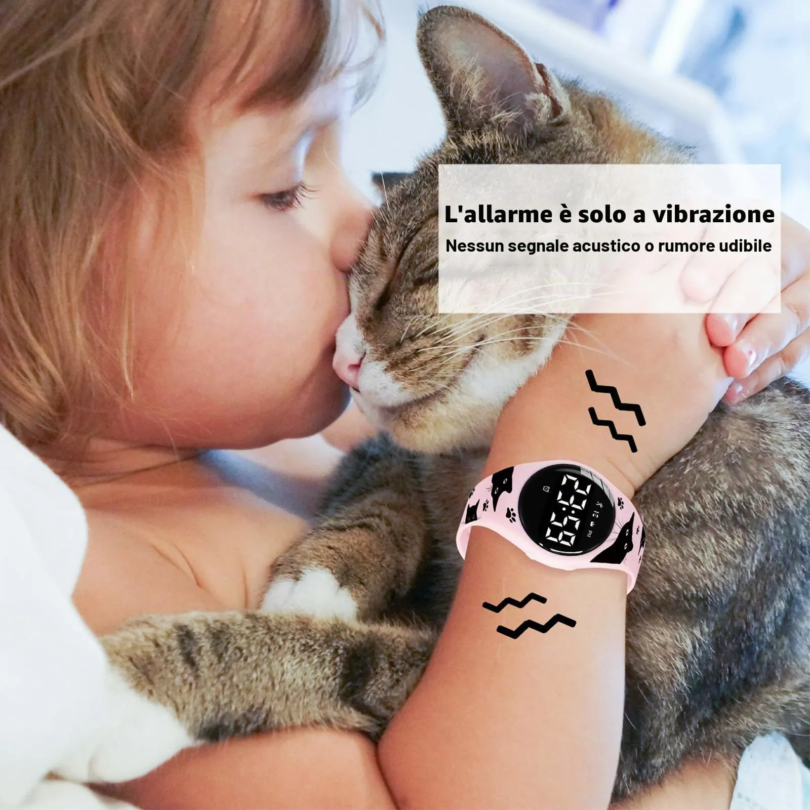 aswan watch Orologio Digitale Bambina Bambino con Contapassi,Calorie e Distanza senza App,Sveglia, Cronometro, Data, Luce-Orologio da polso Ragazza Ragazzo con Cinturino in Silicone - immagine 3