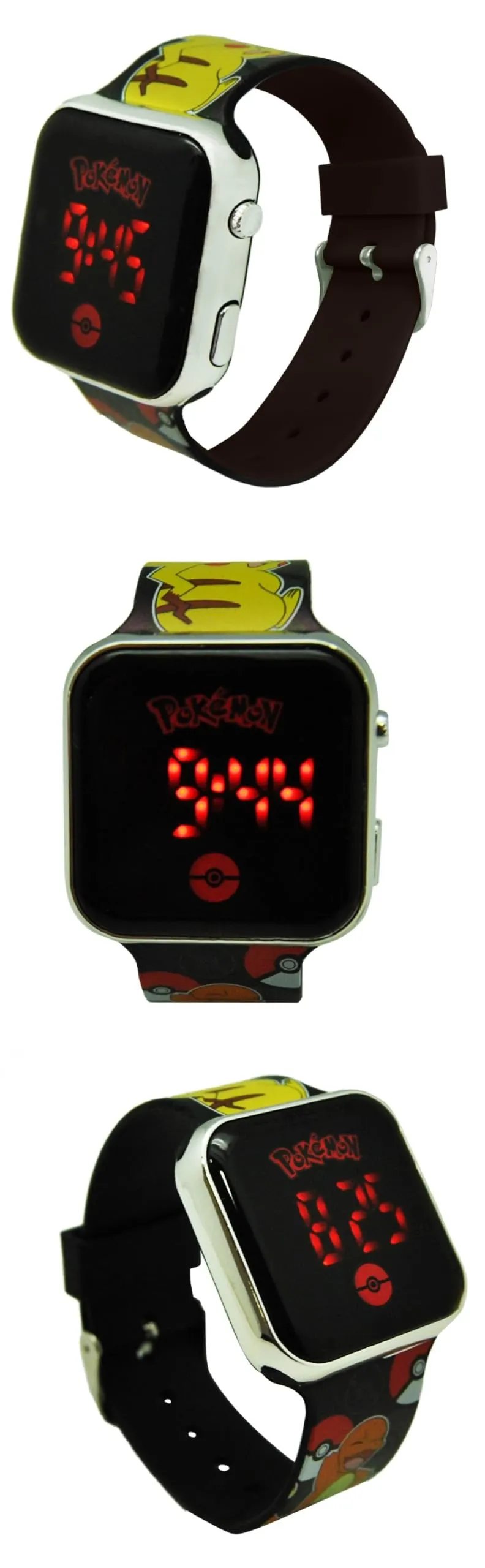 Orologio Pokémon Bambino Digitale LED con Pikachu, Cinturino Silicone 22 cm - immagine 5