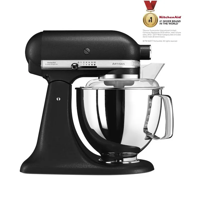 KitchenAid Impastatrice Planetaria 4,7L Artisan 5ksm175psebk Nero Ghisa - immagine 1